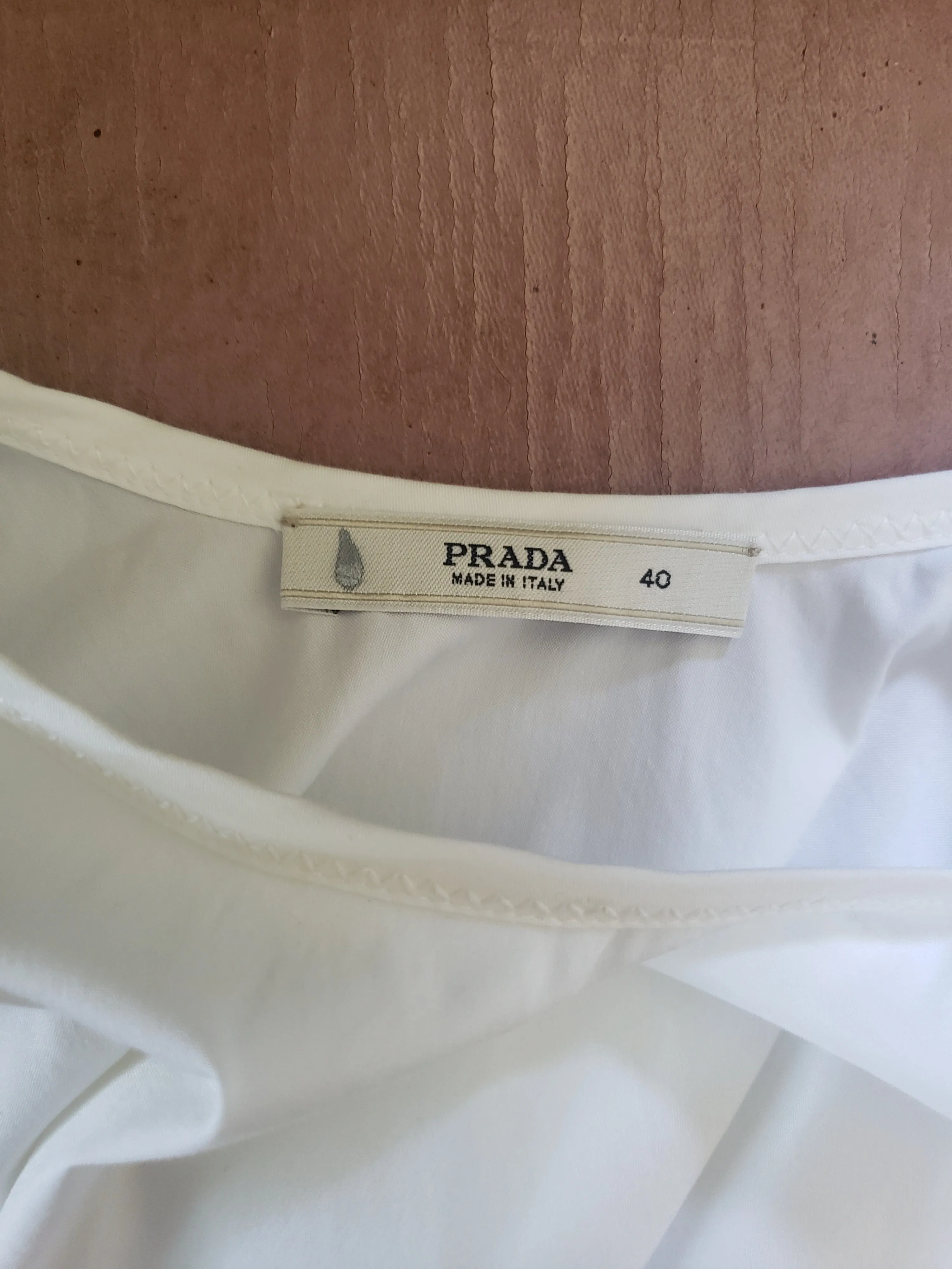 00's White Cotton Pleated Circle Skirt by Prada