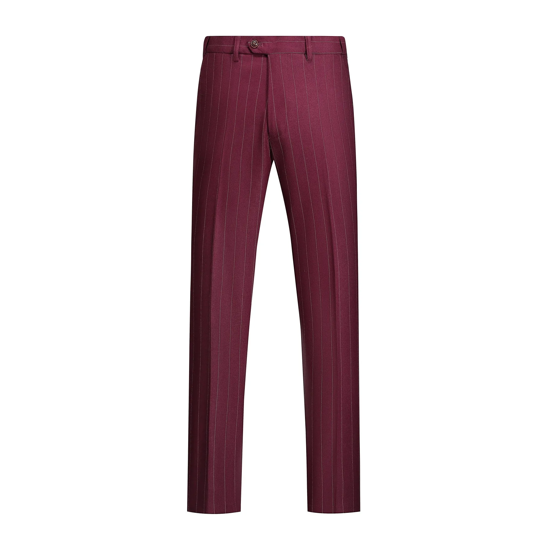 3-Piece Red Suit Stripe Design Suit