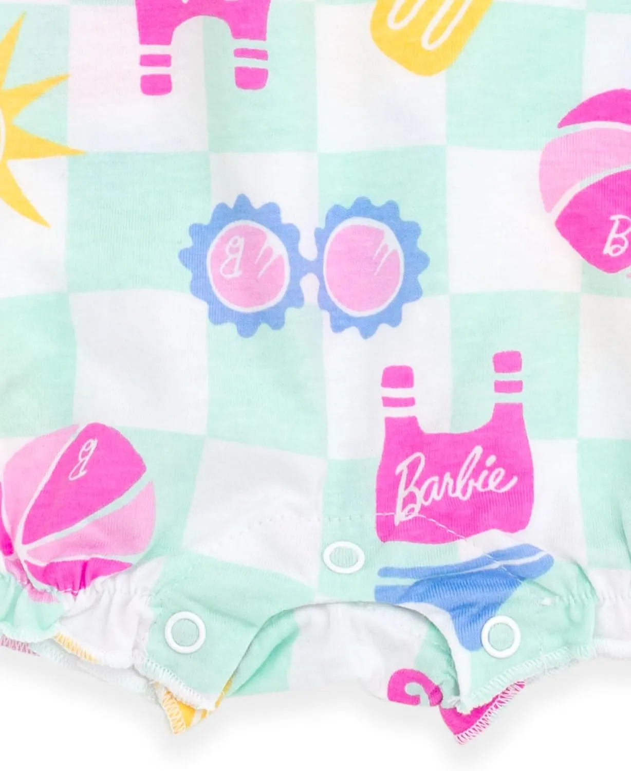 Barbie Baby Girls Bubble Romper Newborn to Infant Sizes (Newborn - 24 Months)