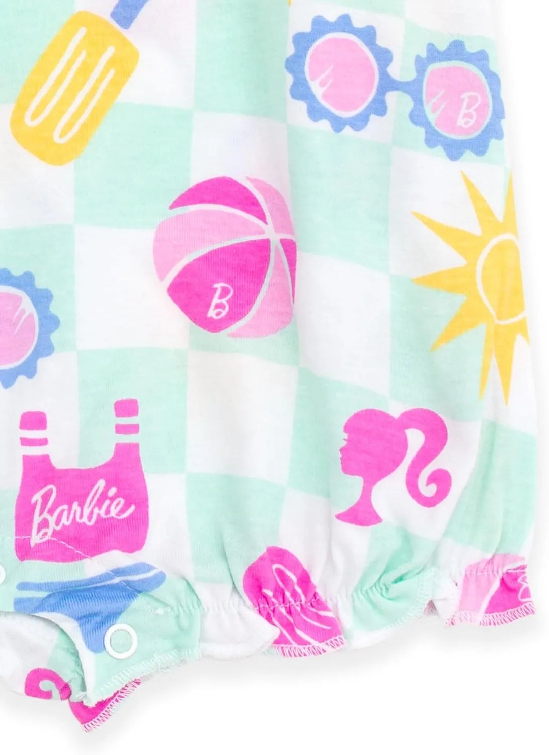 Barbie Baby Girls Bubble Romper Newborn to Infant Sizes (Newborn - 24 Months)