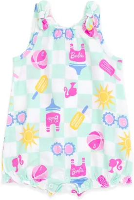 Barbie Baby Girls Bubble Romper Newborn to Infant Sizes (Newborn - 24 Months)