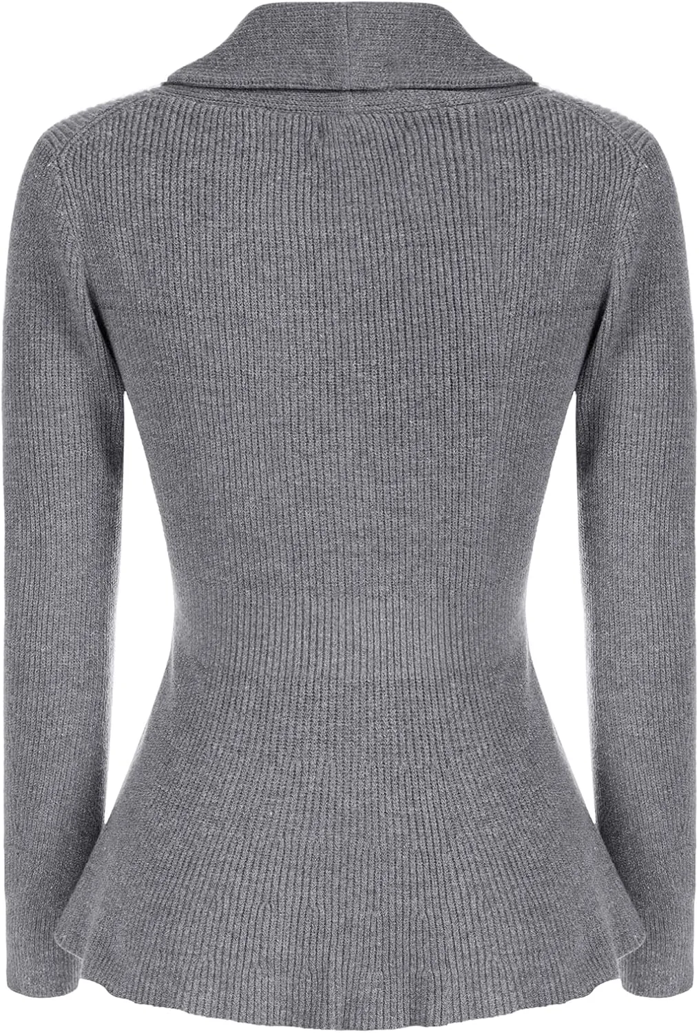 Belle Poque Women Vintage Cardigan Sweater Shawl Lapel Button Down Sweater Outwear Coat