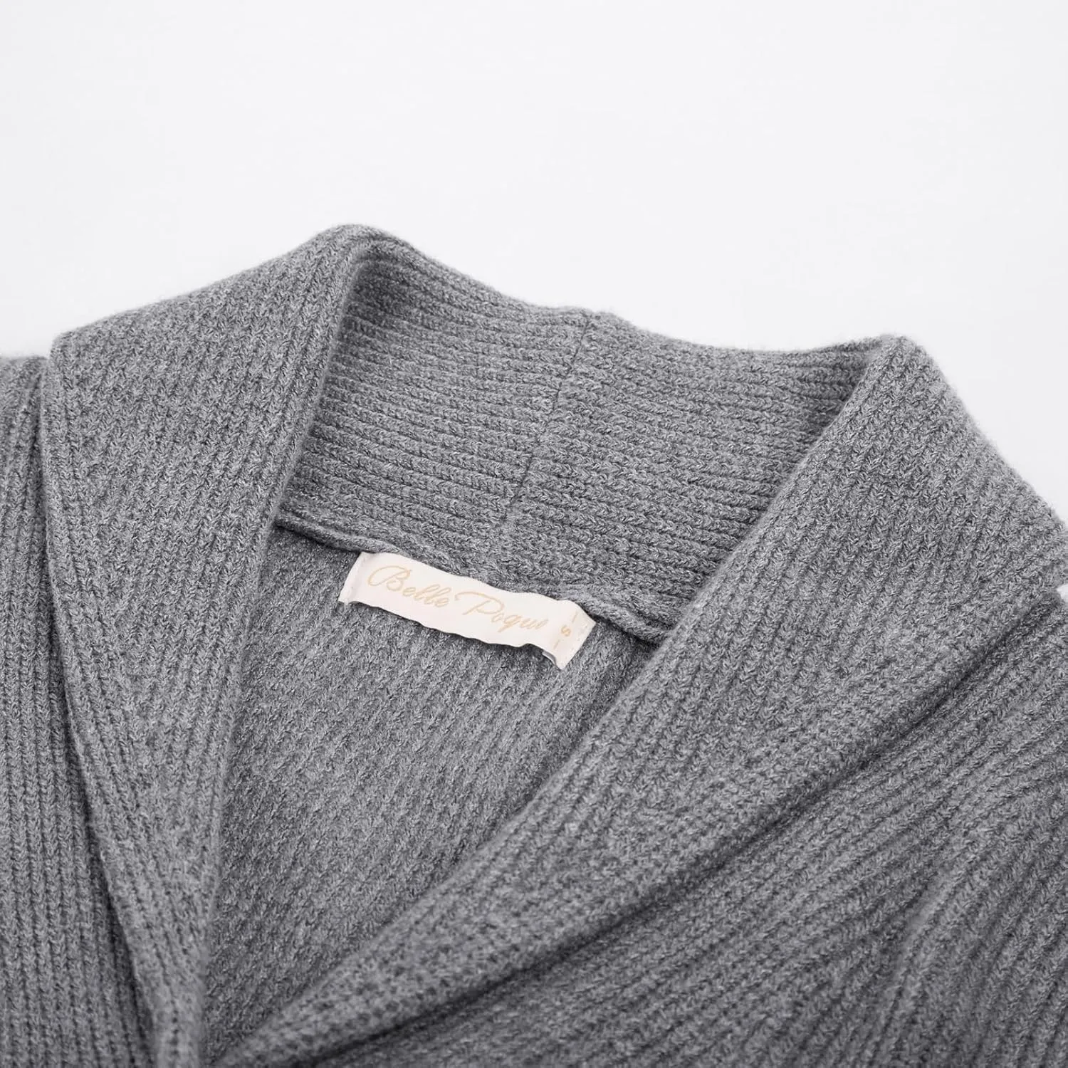 Belle Poque Women Vintage Cardigan Sweater Shawl Lapel Button Down Sweater Outwear Coat