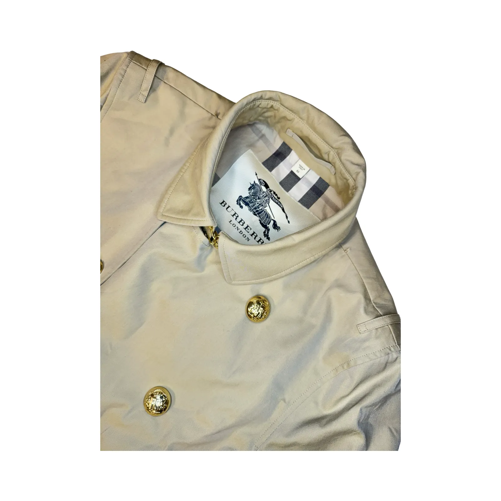 BURBERRY GABARDINE TRENCH COAT