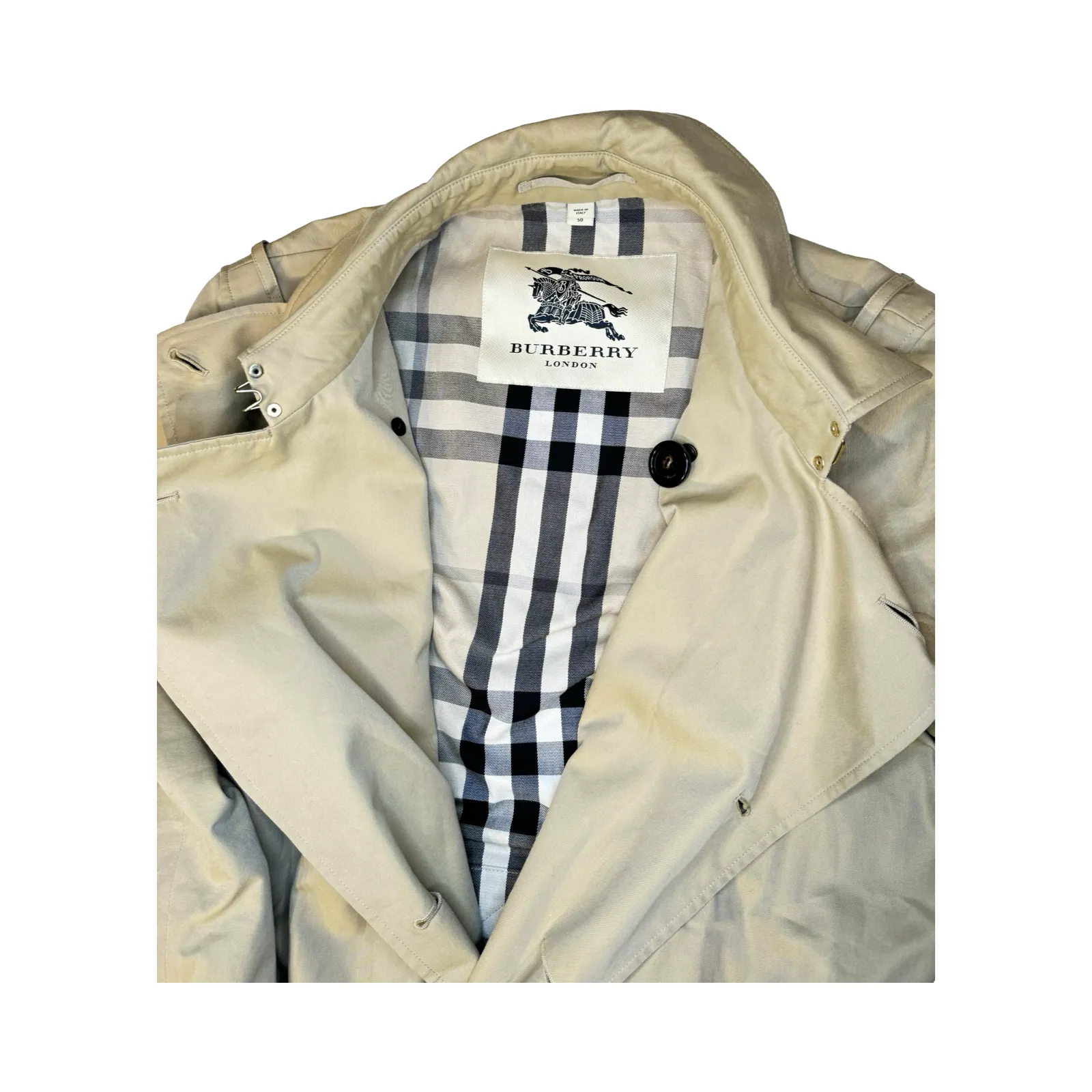 BURBERRY GABARDINE TRENCH COAT