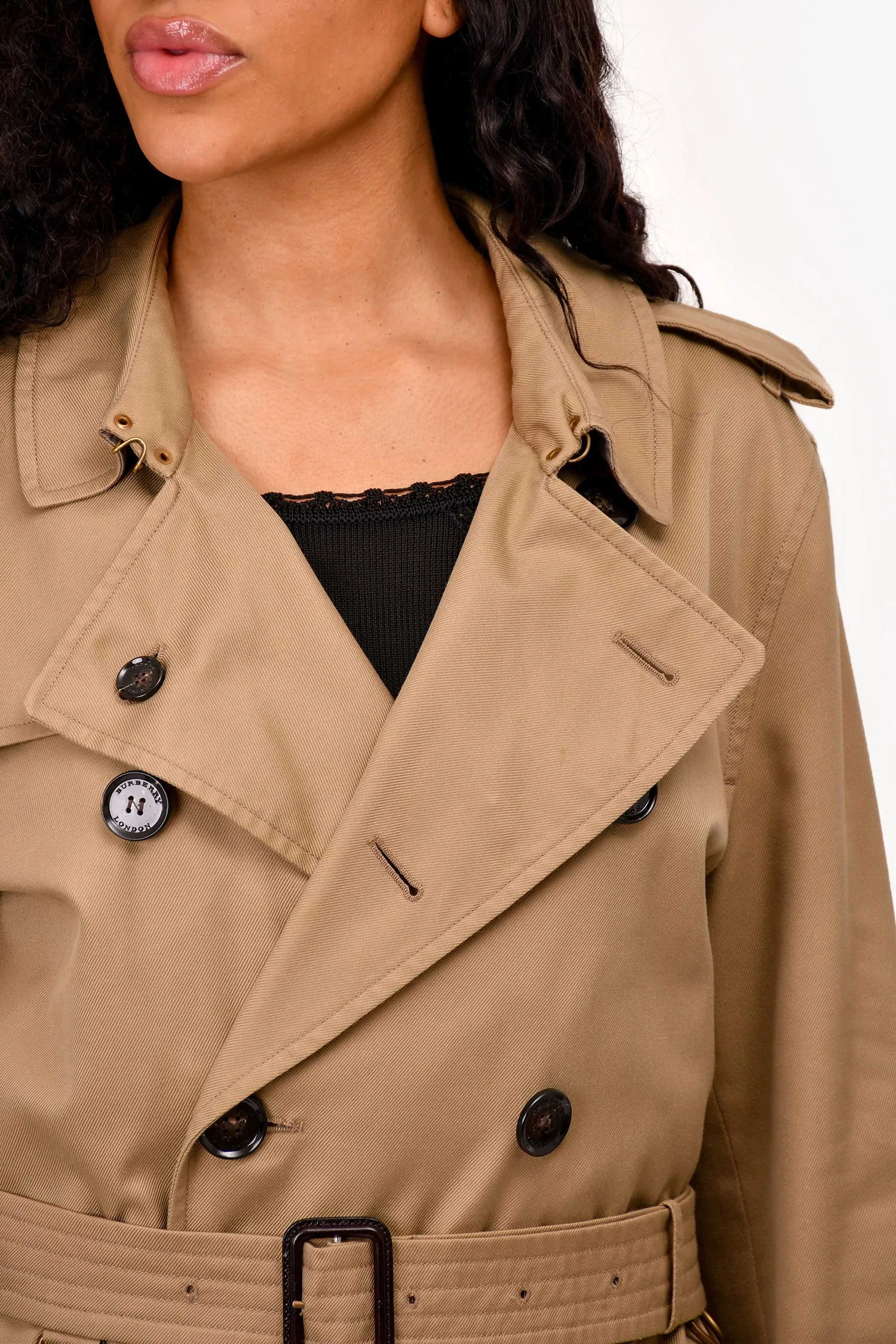 Burberry Khaki Trench Coat Size 54 Mens