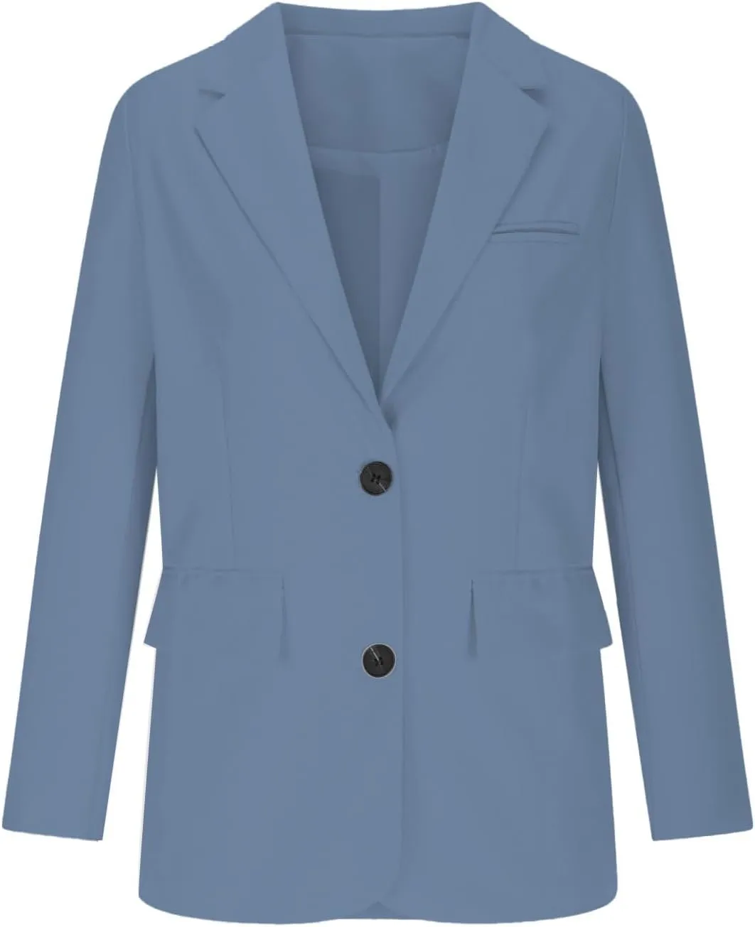 Business Casual Suit Jackets for Women Lapel Collar Work Office Blazer Jacket Lightweight Open Front Button Cardigan