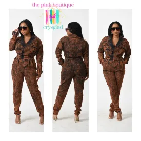 Cop-Her (Copper) Denim Jumpsuit