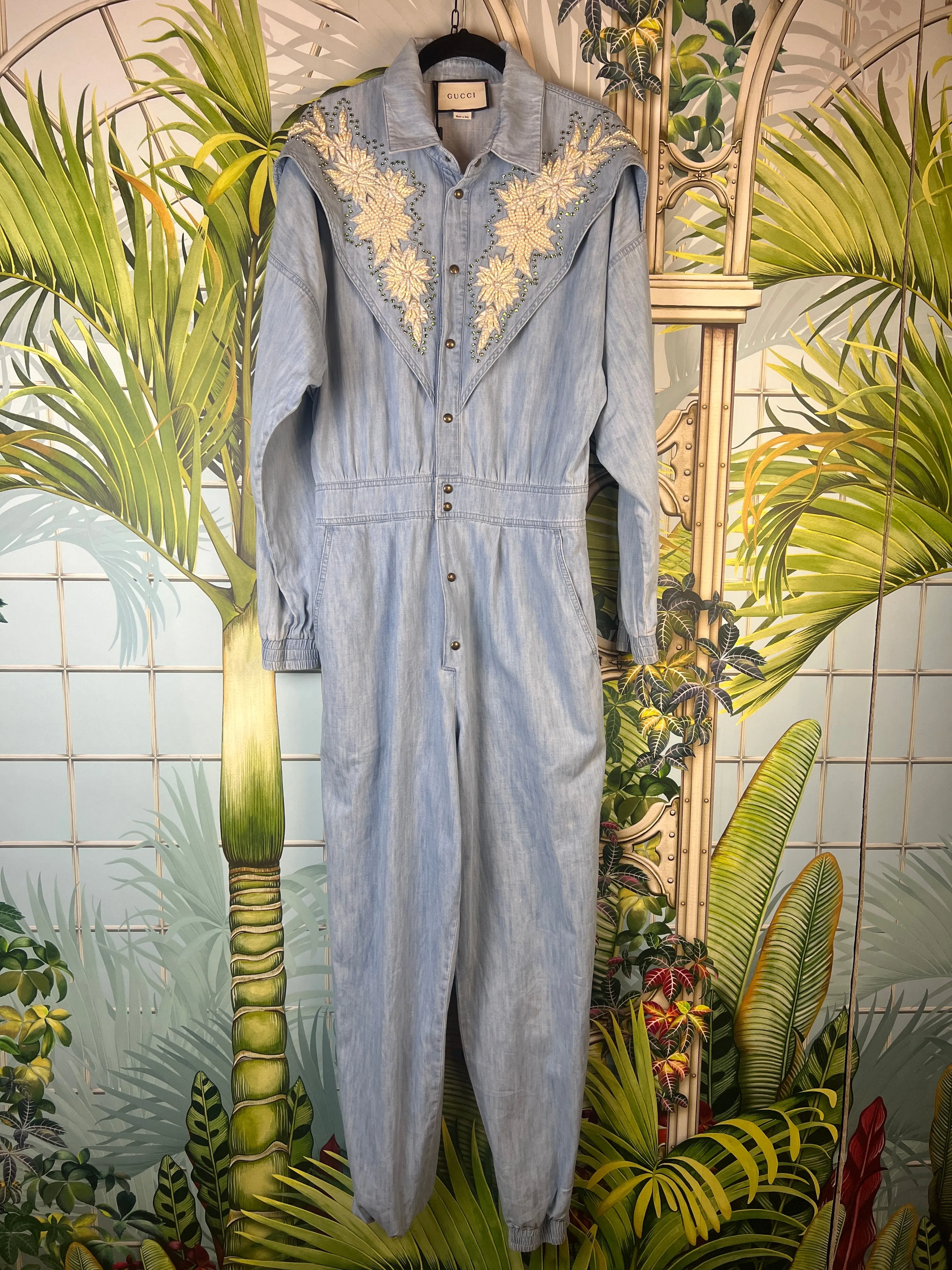 Gucci jeans jumpsuit