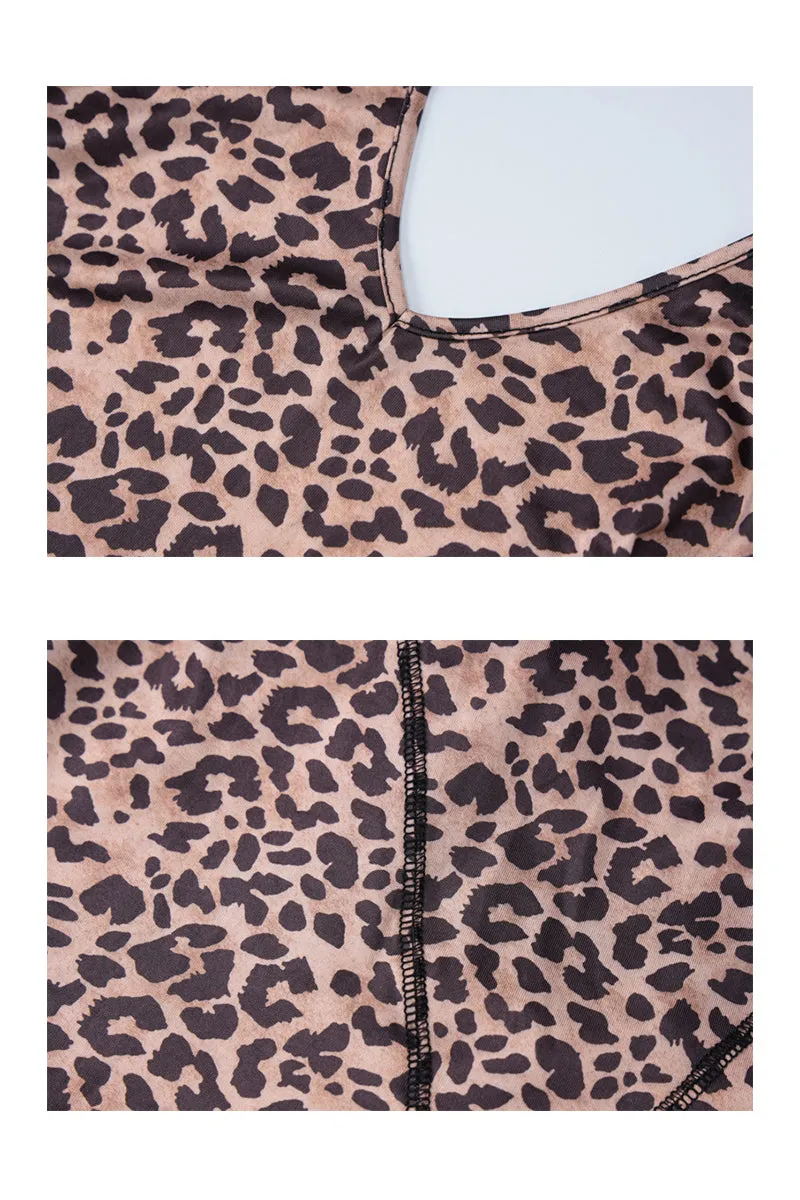 HBP3055 Leopard Print Romper