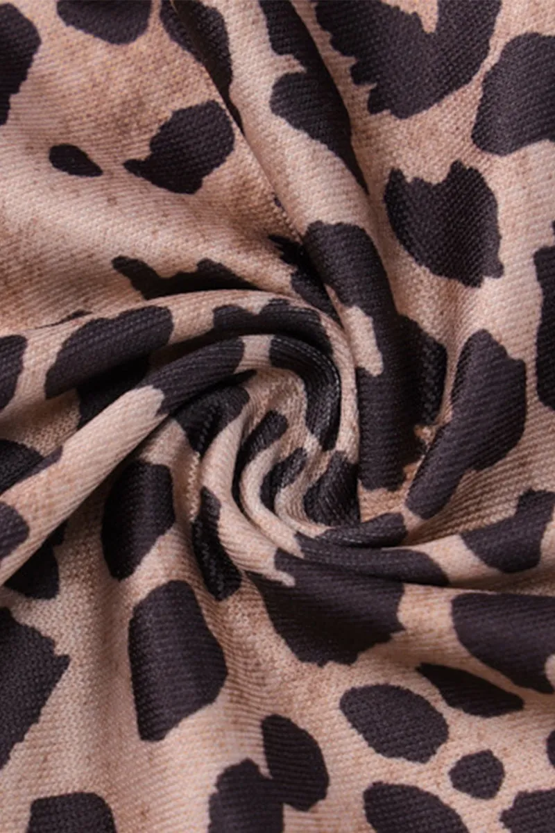 HBP3055 Leopard Print Romper