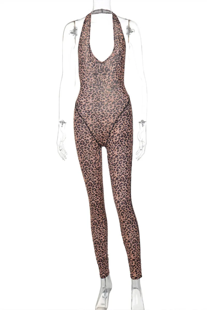 HBP3055 Leopard Print Romper