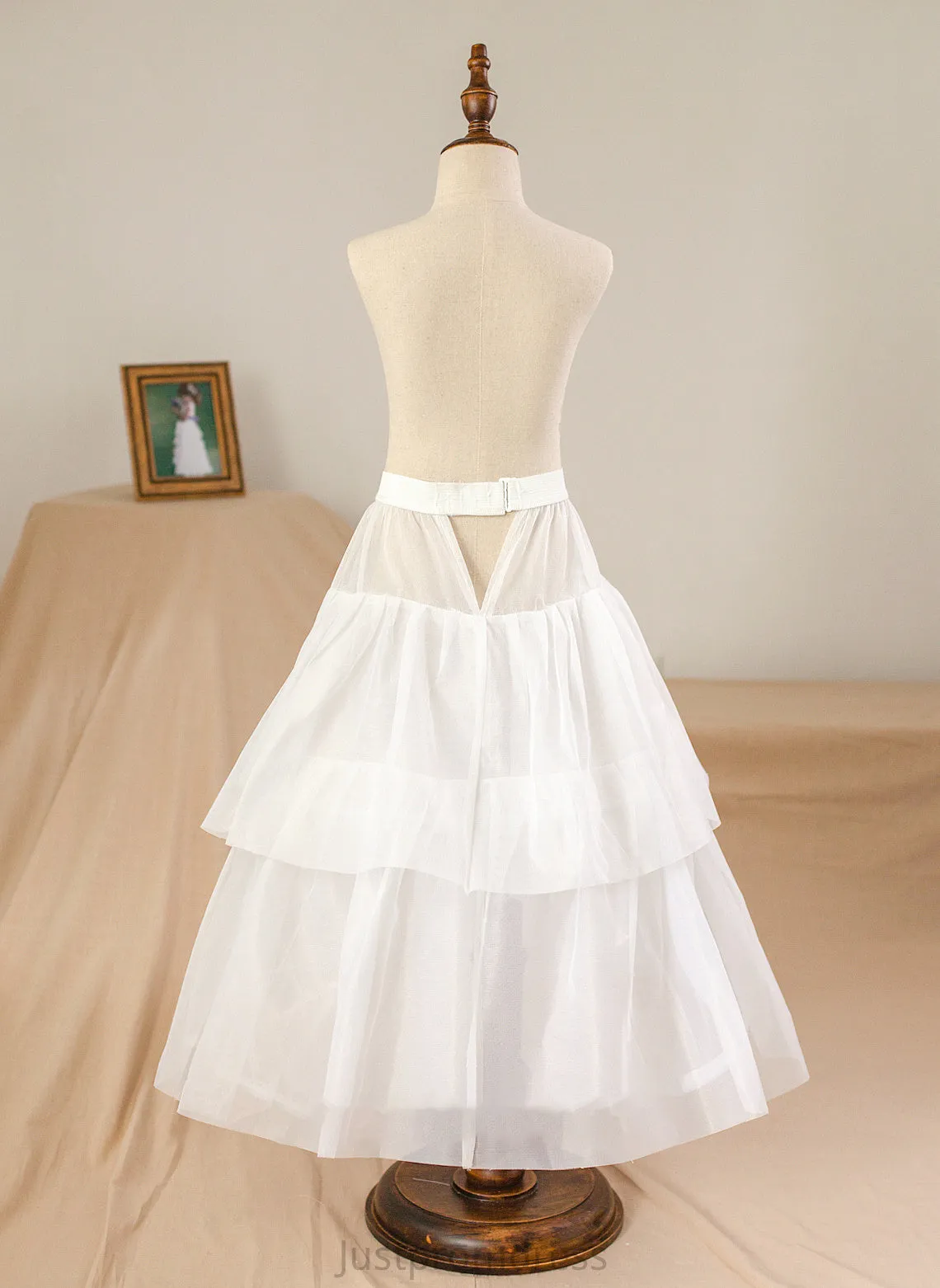 Helena Ball-Gown/PrincessScoopNeckFloor-LengthTulleJuniorBridesmaidDressWithSashBeading#136423 Junior Bridesmaid Dresses