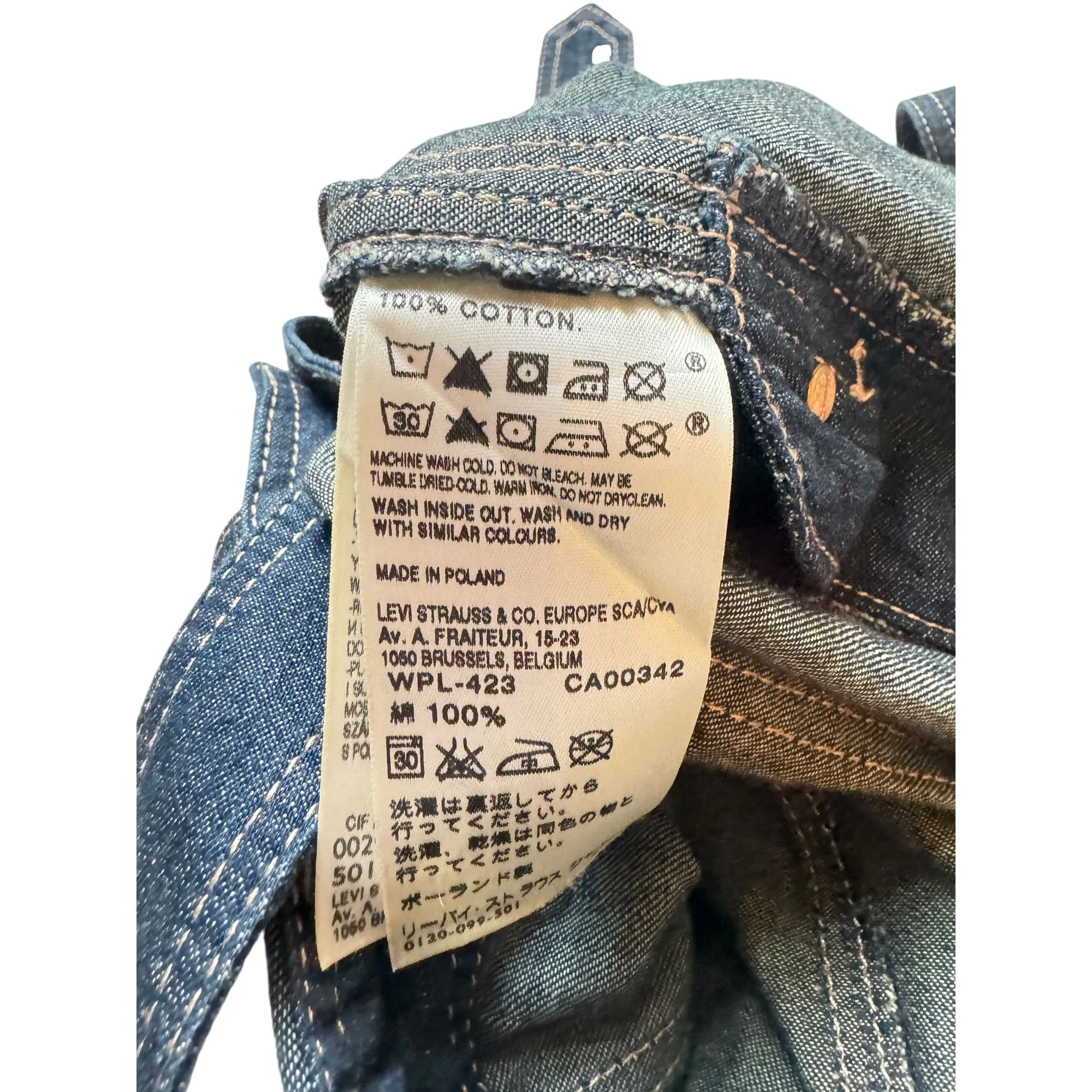 Levis X Jean Paul Gaultier  Denim Jumpsuit Shorts  Size S