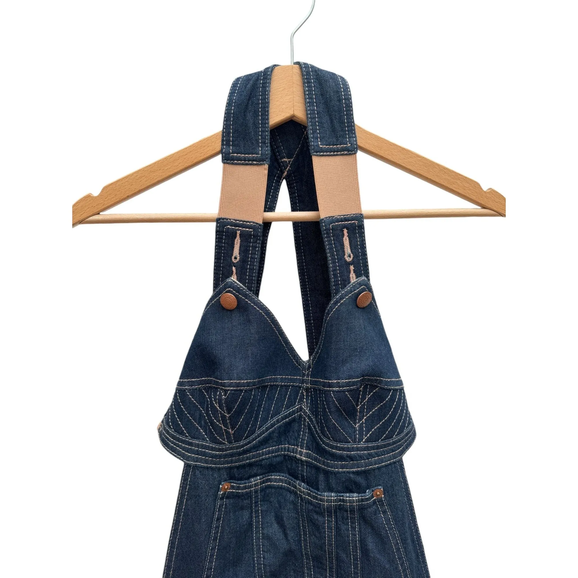 Levis X Jean Paul Gaultier  Denim Jumpsuit Shorts  Size S