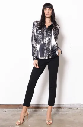 Long Sleeve Blouse   Venom Black