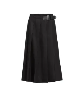 PLEATED RE-NYLON SKIRT