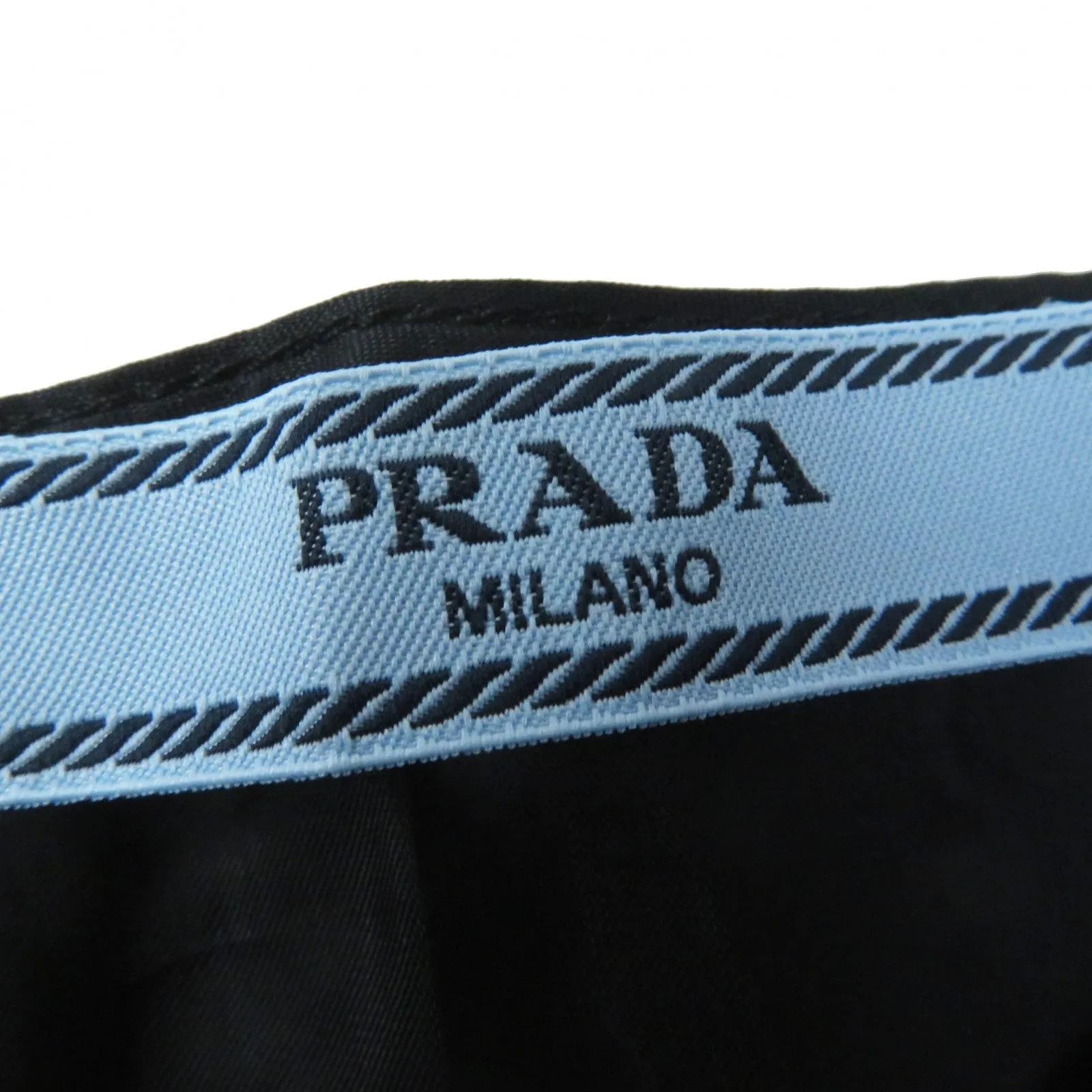 PRADA Pleated skirt P1320 wool pink black white 40