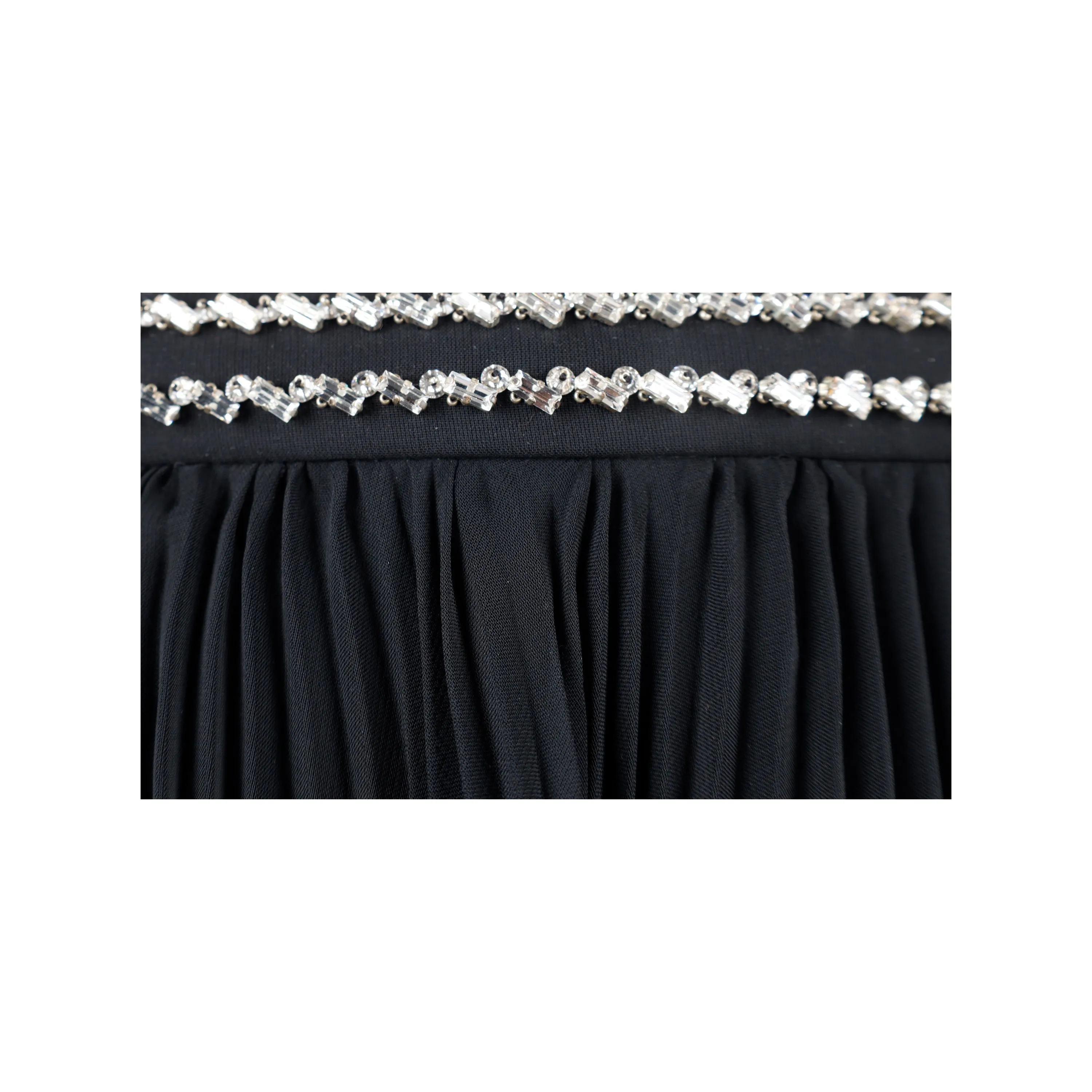 Prada Stone Embellished Pleated Skirt - '10s