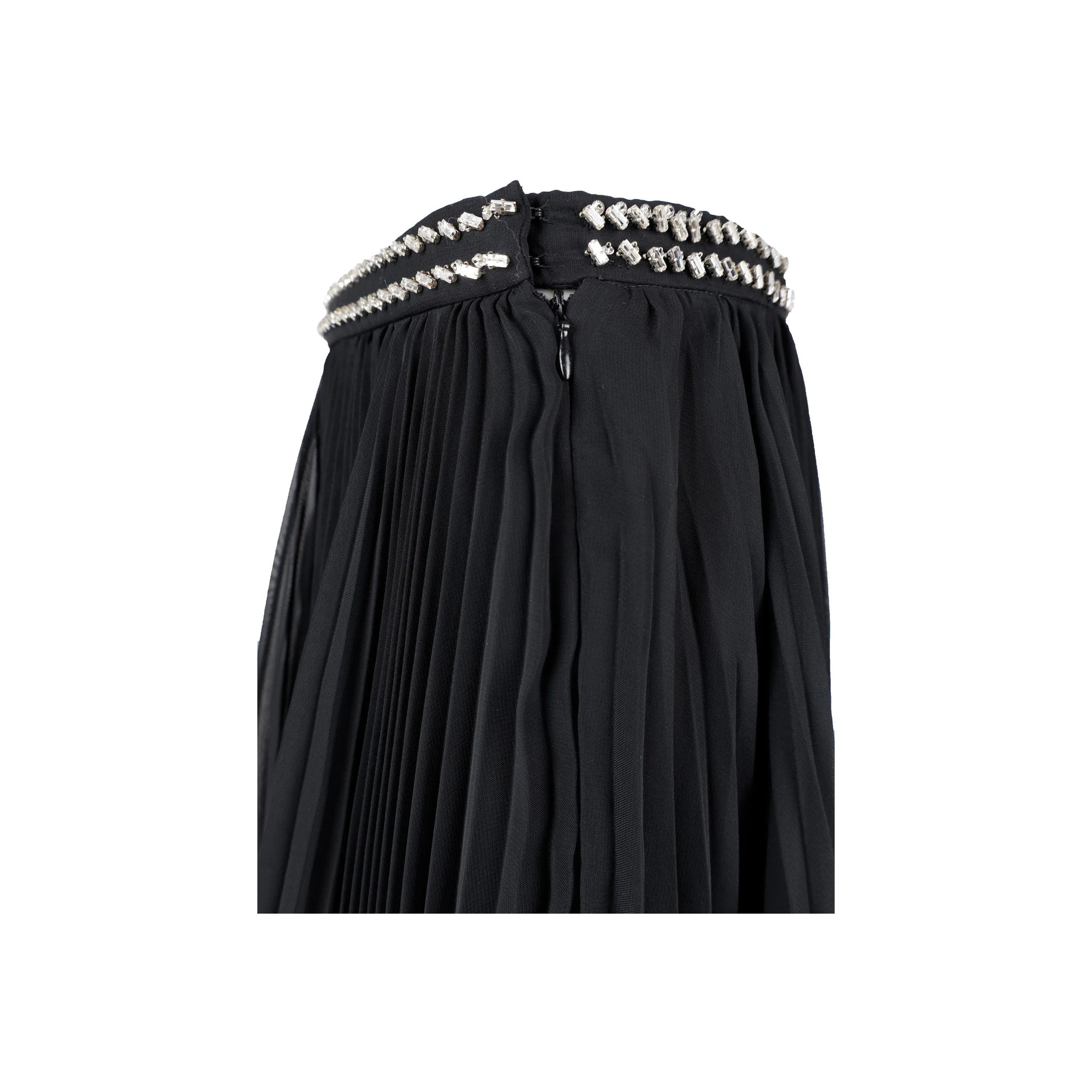 Prada Stone Embellished Pleated Skirt - '10s