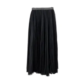 Prada Stone Embellished Pleated Skirt - '10s