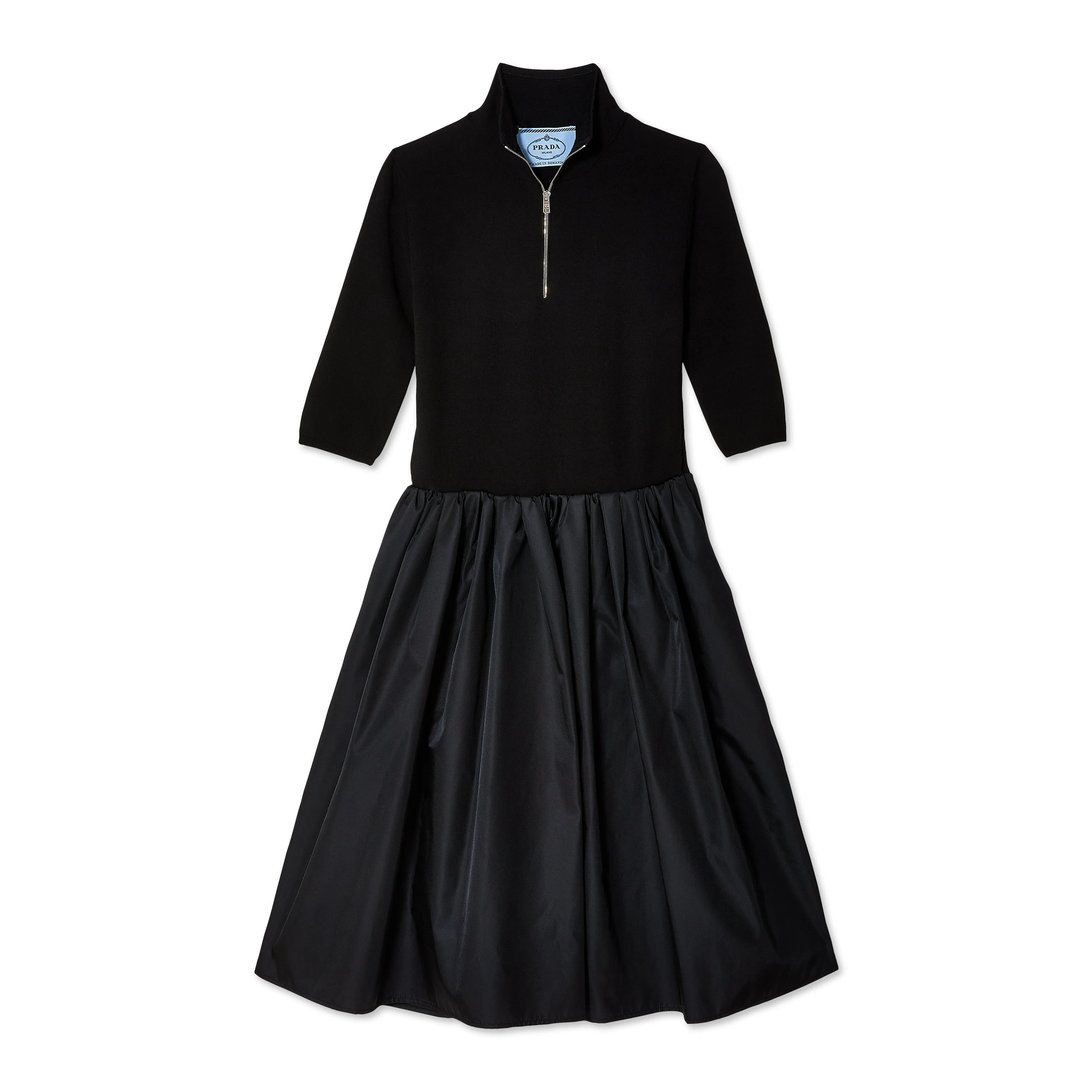 Prada - Women’s Half Zip Dress - (Black)