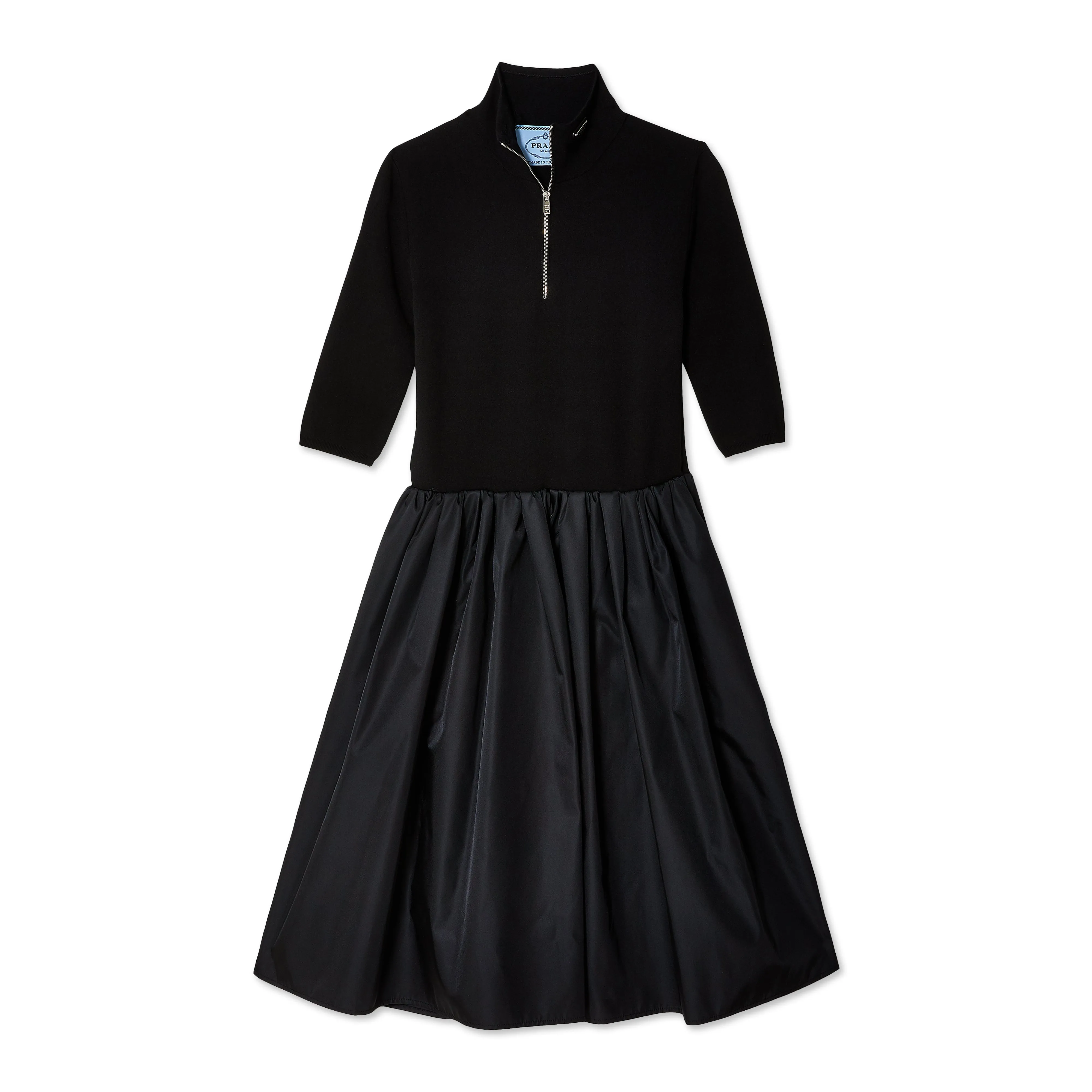 Prada - Women’s Half Zip Dress - (Black)
