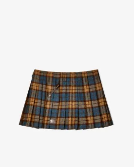 Prada - Women's Pleated Mini Skirt - (Tobacco)