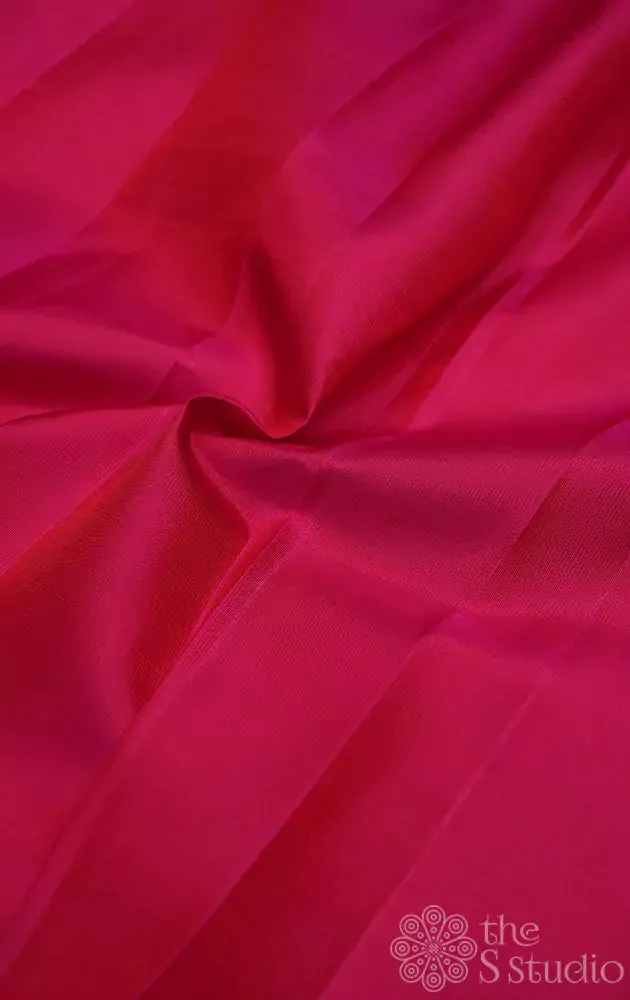 Rani pink kanchi silk plain blouse material