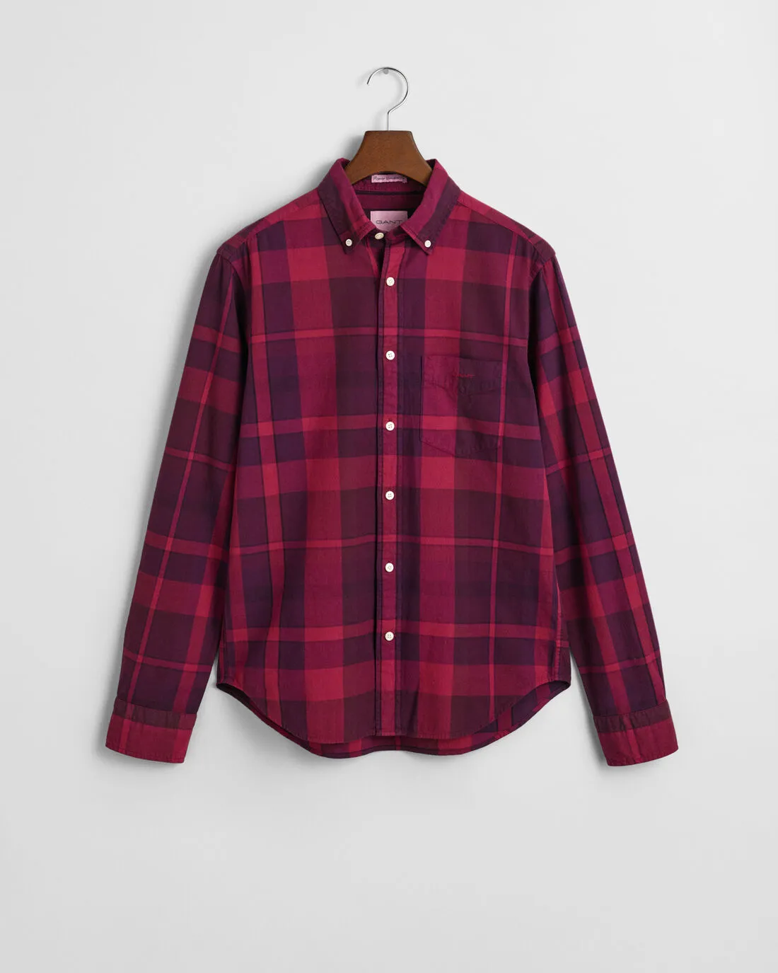 Regular Fit Garment Dyed Checked Shirt