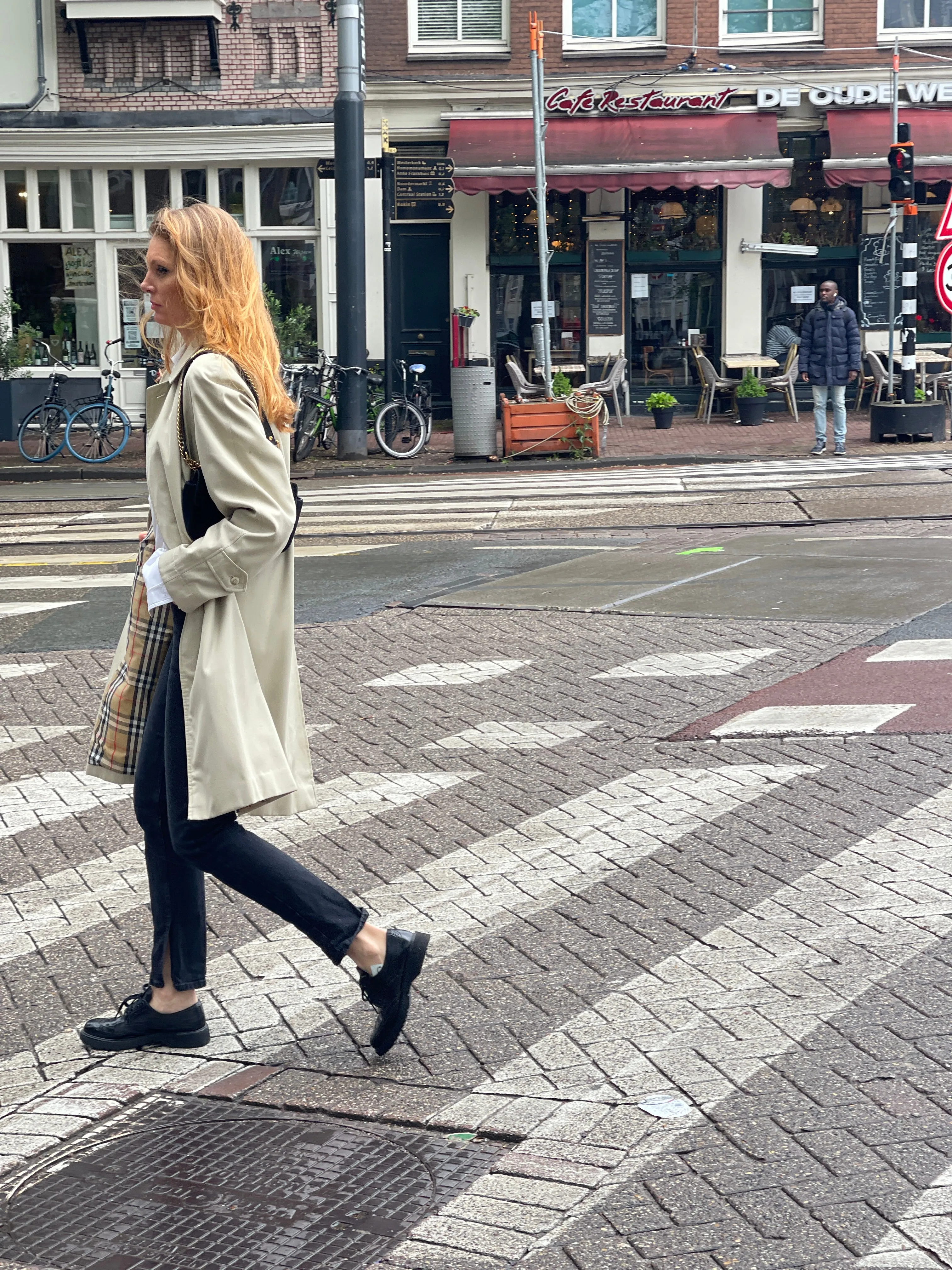 Trench ( Car) coat by Burberry.