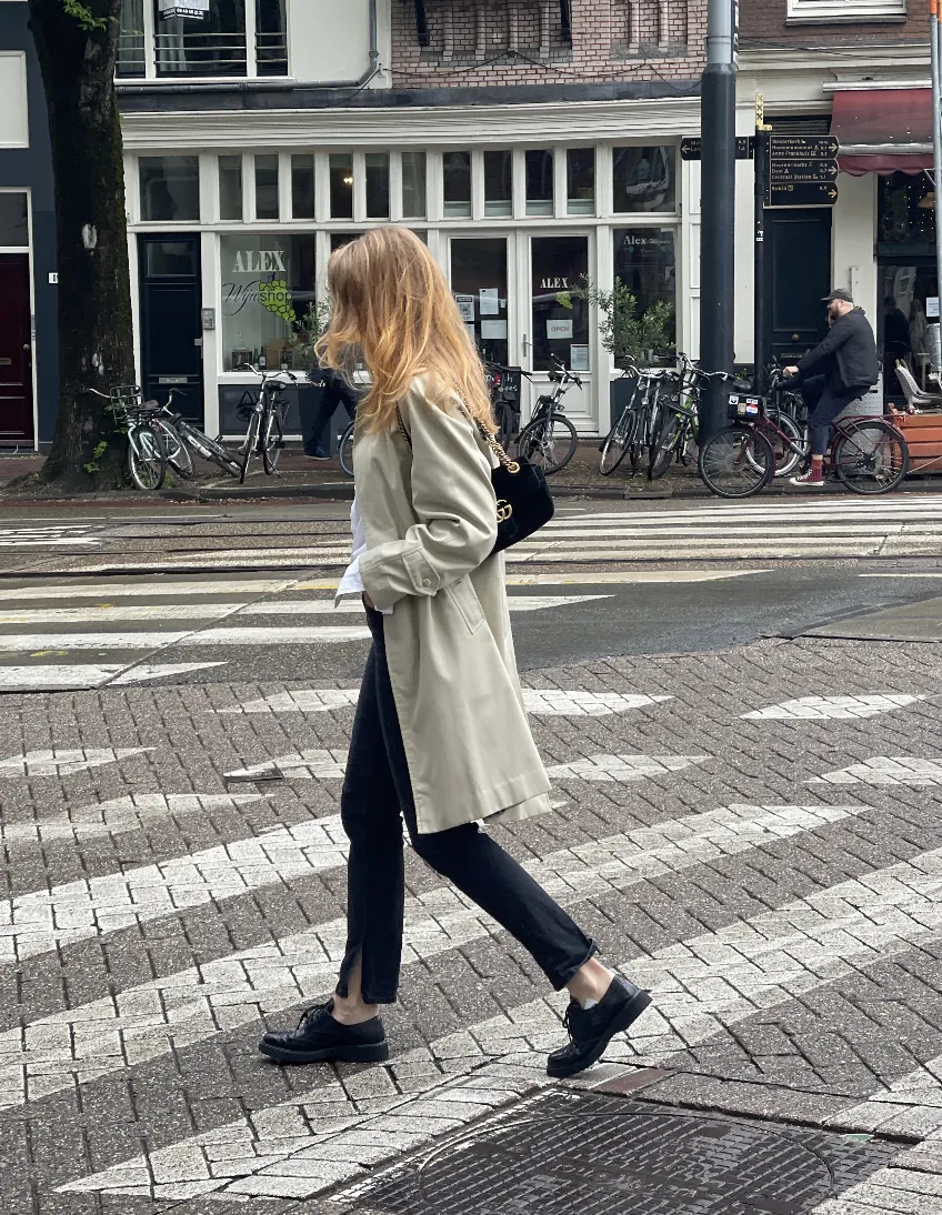 Trench ( Car) coat by Burberry.