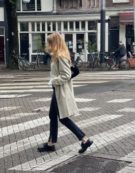 Trench ( Car) coat by Burberry.
