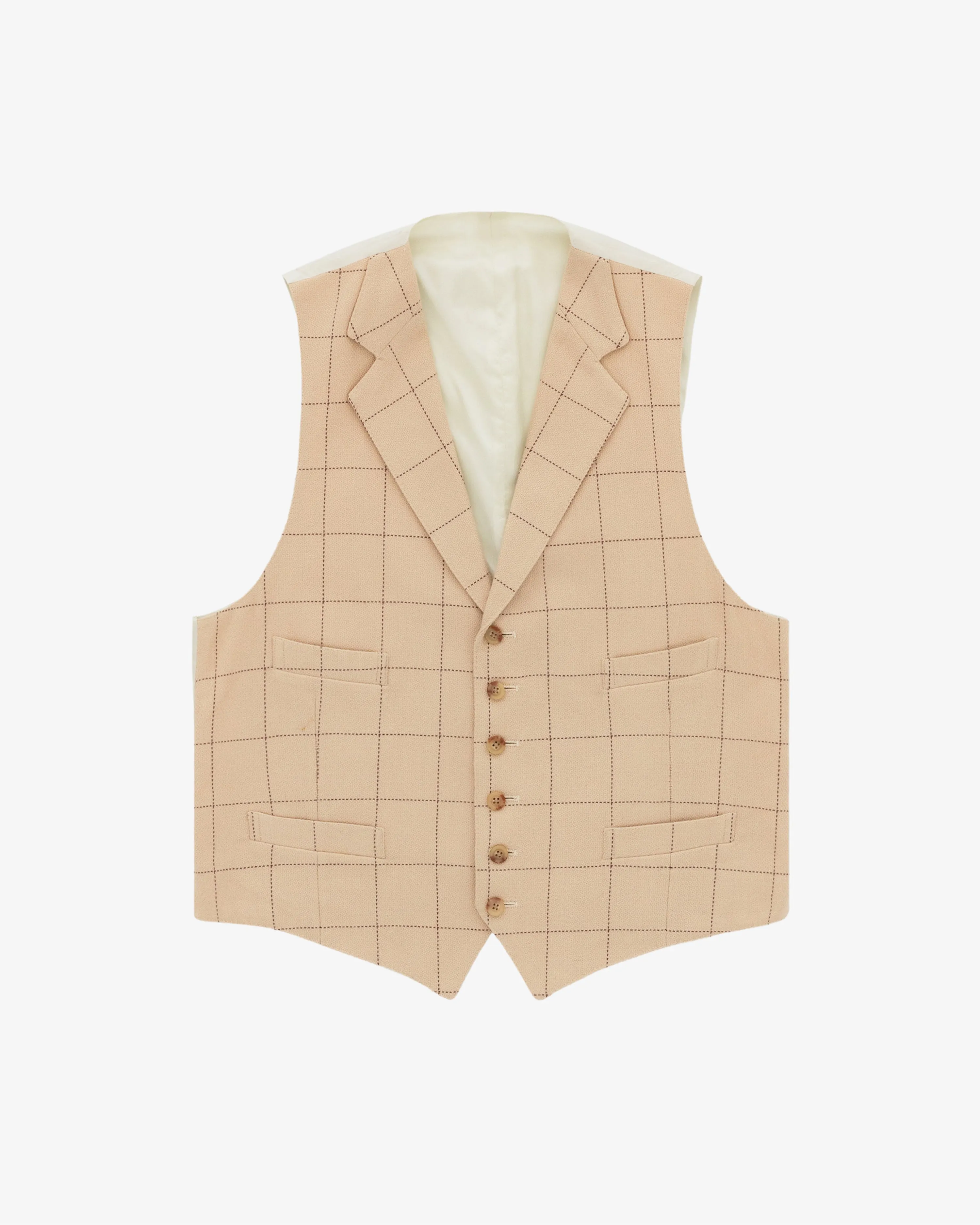 Vintage Three Piece Ralph Lauren Windowpane Suit