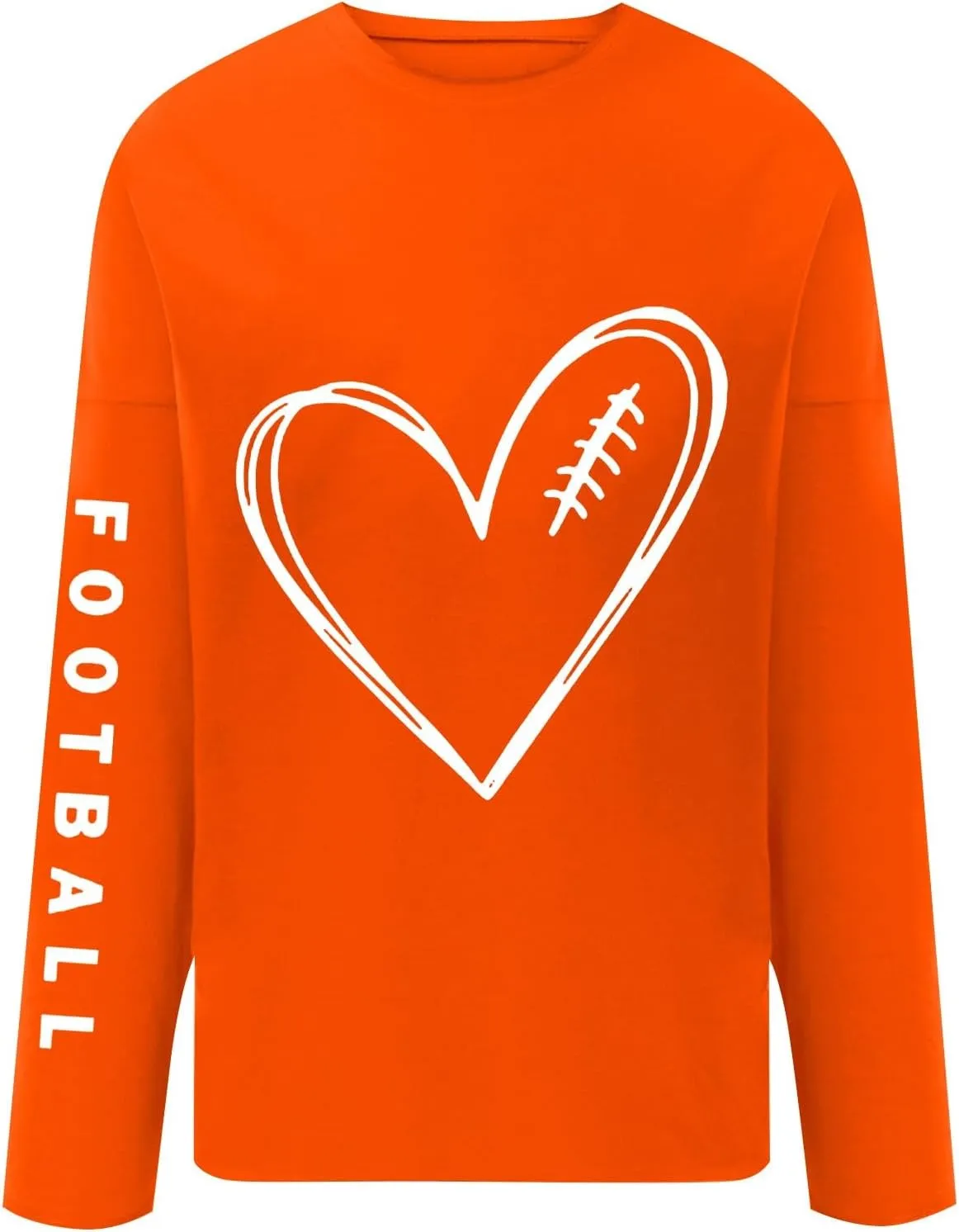 Women's Baseball Sequin Hoodie Funny Football Lover Gift Loose Casual Long Baseball Patches Game Day Hooded