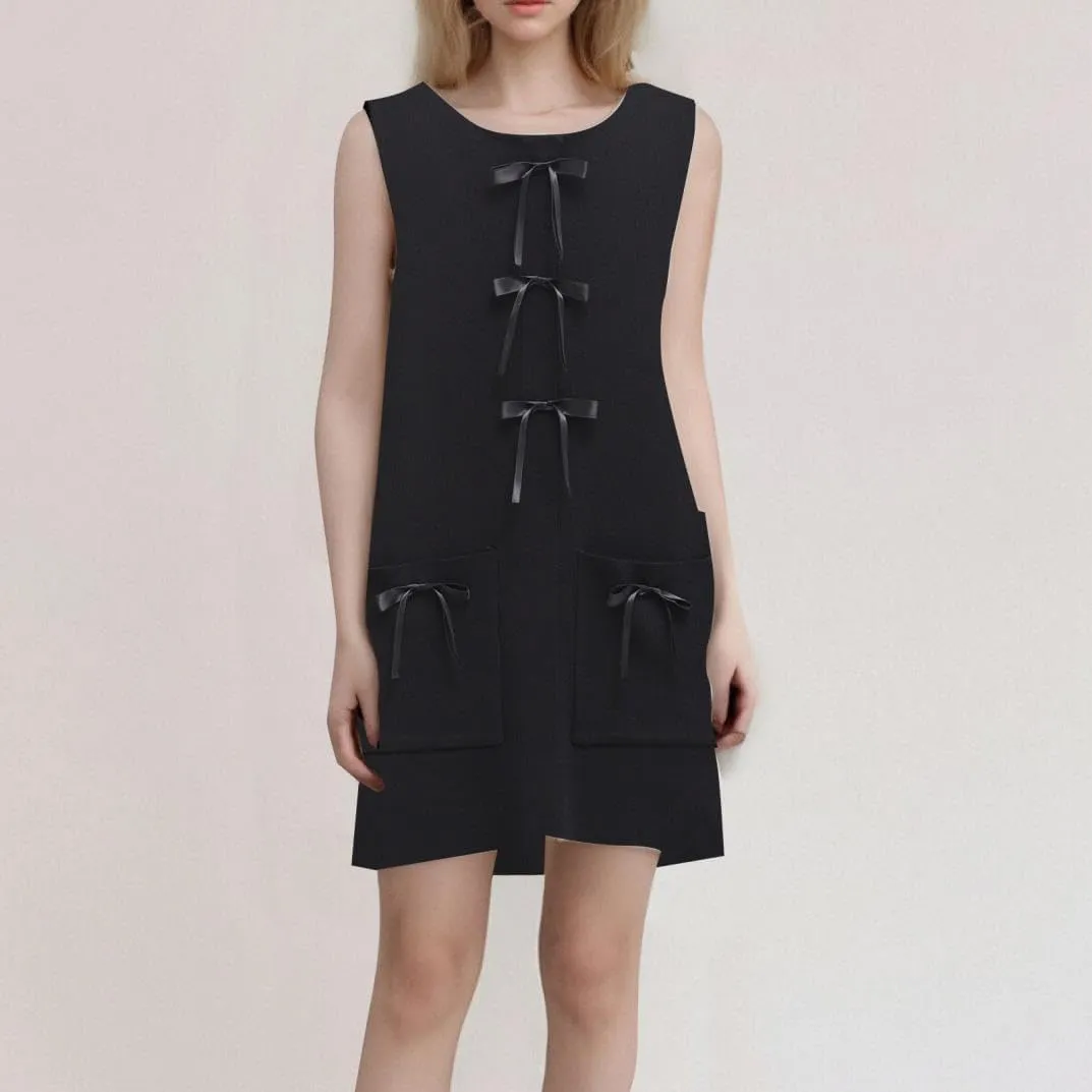 Womens Petite Tank Dress Sleeveless Soft Stretch Knit Casual Elegant Cute Mini Dress with Pocket for Wedding Guest